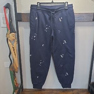Honeydew Intimates Kids Joggers in Midnight Blue with Celestial Print